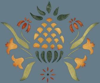 Mural Stencil Ideas For Early Homes Old House Online
