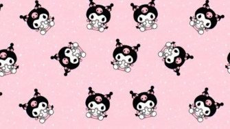 Kuromi Pattern Wallpaper