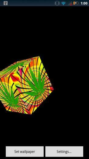 Marijuana Leaf Live Wallpaper Screenshot