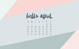 April Desktop Calendar Wallpaper Uppercase Designs