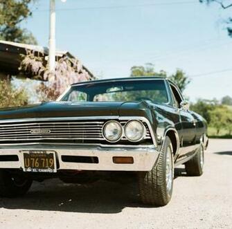 Car Vintage Trees Road Chevrolet El Camino Wallpaper HD
