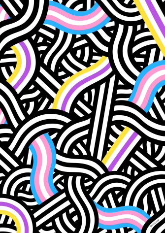 Pride Flag Background Stillo Noir