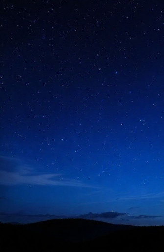 Blue Night Sky Wallpaper