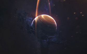 Planet Space Art 4k Wallpaper HD Digital Universe Image