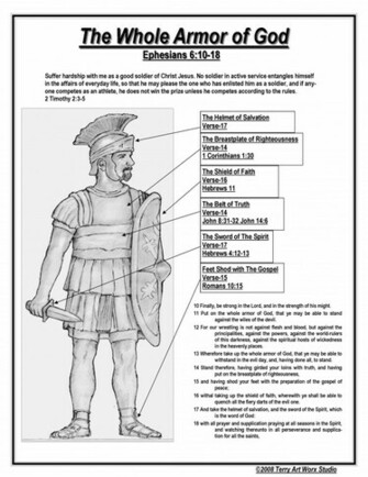 Whole Armour Of God Colouring S