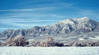Colorado Rockies In Winter Wallpaper