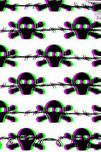 Green And Purple Skulls Ipod iPhone Background By Forever A Lone Wolf