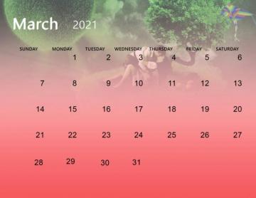 Cute March Calendar Desktop Wallpaper On We Heart It
