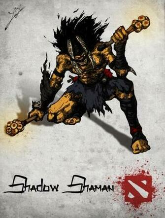 Wallpaper Dota2 Art Chinese Style Dota Heroe Shadow Shaman