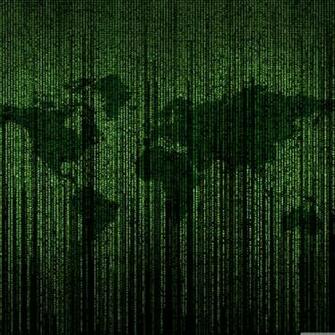 Green Matrix Code World Map 4k HD Desktop Wallpaper For