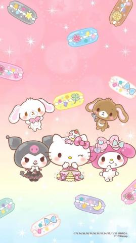 My Melody Wallpaper Sanrio Cartoon Kitty