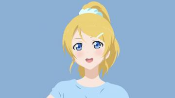 Love Live Eli Ayase Portrait UHD 4k Wallpaper