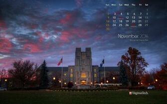 Desktop Wallpaper November Virginia Tech X