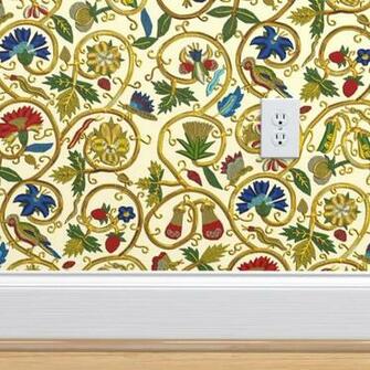 Embroidered Elizabethan Jacket Goldwork Spoonflower