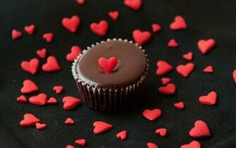 Chocolate Love Cake Computer Wallpaper Desktop Background