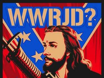 Wallpaper Jesus Christ Redneck