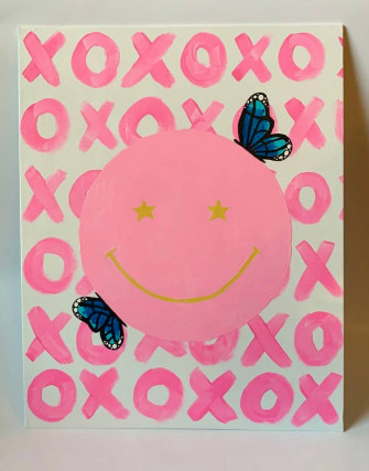 Preppy Smiley Face Wallpaper