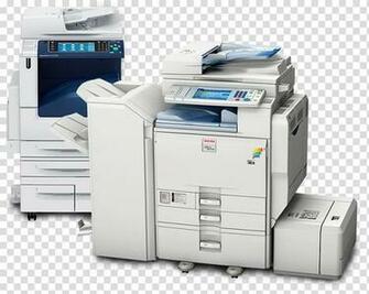 Copier Ricoh Multi Function Printer Printing Transparent