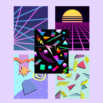 80s Retro Wallpaper