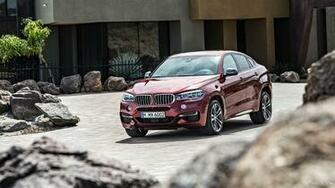 Bmw X6 M50d Flamenco Red Front HD Wallpaper