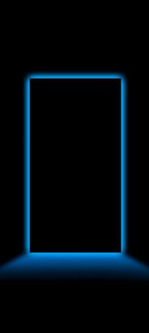Border Amoled Black Neon Wallpaper