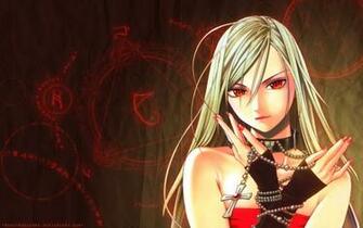 Dark Anime Girl With Demon Eyes