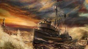 Sport Fishing Boats Wallpaper Original