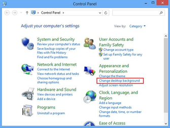 Change Desktop Background In Windows