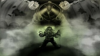 Bioshock Infinite Songbird Wallpaper Big Daddy Vs