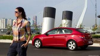 Chevrolet And Girls Desktop Wallpaper HD Wide