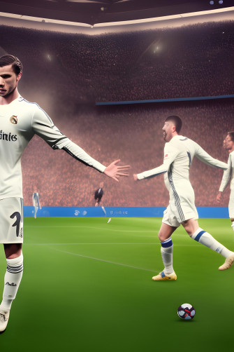 Jude Bellingham Real Madrid Pkayer Doing His Celebration Facing
