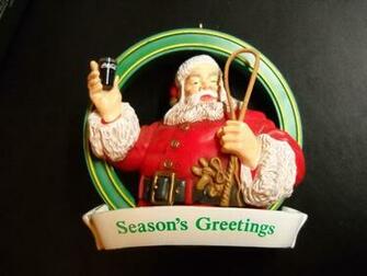 Coca Cola Trim A Tree Ornament Seasons Greetings Haddon Sundblom