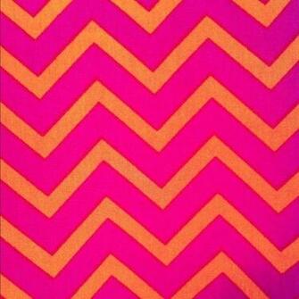 Chevron Pink Hot Orange Color