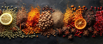 Banners Wallpaper With Spice Themes From Asia Such As Thailand India