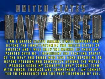 Navy Creed Poster Ncv10