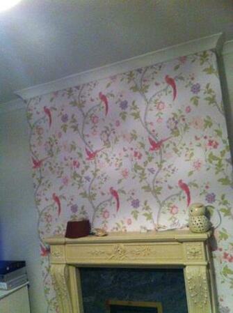 Laura Ashley Summer Palace Cerise My Beautiful New Living Room