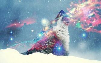 Hipster Wolf Wallpaper Cosmic By Jedace1