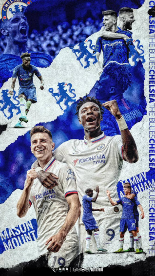Mason Mount With Chelsea F C Team Wallpaper