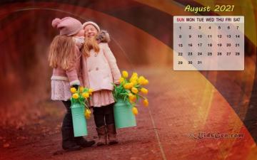 August Calendar Wallpaper