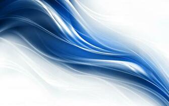 Liquid Fractal Blue Wave Wallpaper