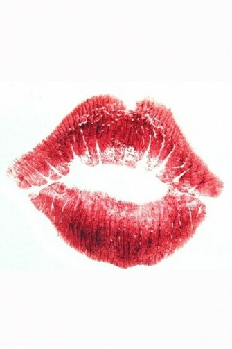 Red Lip Print Wallpaper iPhone