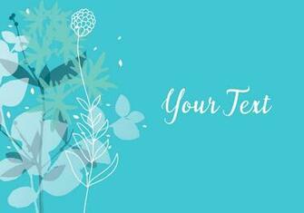 Blue Floral Background Design Vector Art