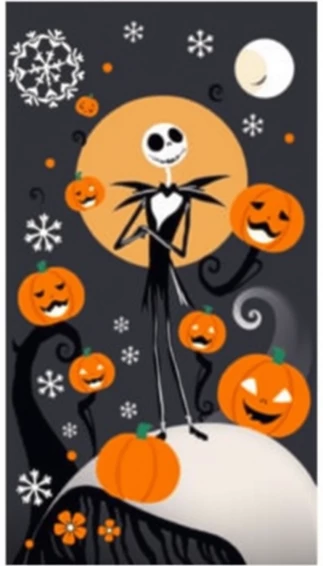 Nightmare Before Christmas Phone Wallpaper