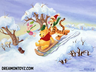 Gifs Photographs Winnie The Pooh Winter Wallpaper And Background