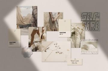 Realistic Mood Board Mockups Psd Desktop Wallpaper Art Macbook