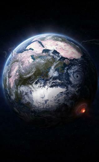 Space Earth Planet iPhone 4s Wallpaper