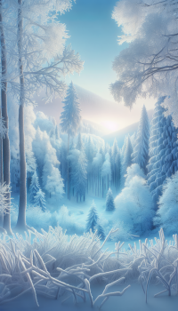 Winter Forest Phone Wallpaper