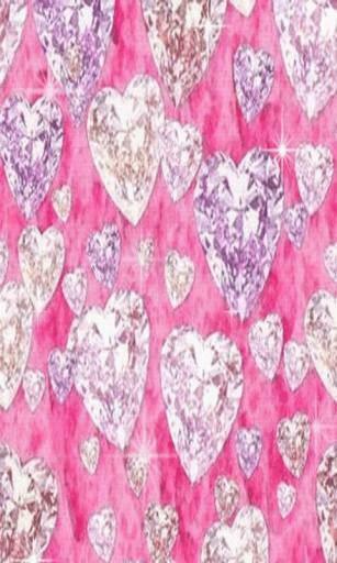 Bigger Pink Diamond Bling Live Wall For Android Screenshot