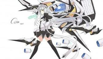 Elsword Eve Faefaea Gray Hair Long Maid Mechagirl