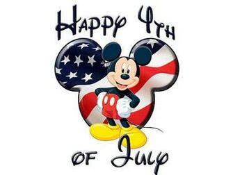 Disney 4th Of July Mickey Mouse American Flag By Pennyring